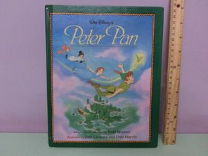 ディズニー ピーターパン◆絵本 たっぷり 95P 洋書 本 ティンカーベル イラスト◆Disney Peter Pan Tinker Bell Book 昭和レトロビンテージ