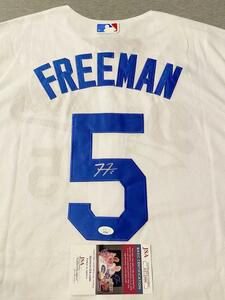 Dodgers ドジャース フレディ・フリーマン サイン ユニフォーム ジャージ Freeman JSA AUTHENTIC オーセンティック 大谷 山本 千賀