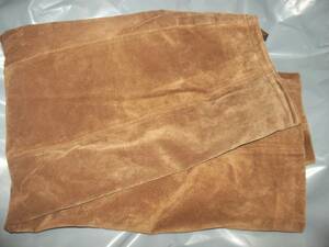 レザースカート　（アメリカ製）ブラウン　　日本のM-L　タイトスカート（スリット入り）　　新品未使用 　　新品・価格タグなし　　美品