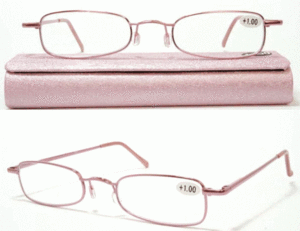 専用ケース付　定形外無料 シニアグラス 老眼鏡 ピンク302