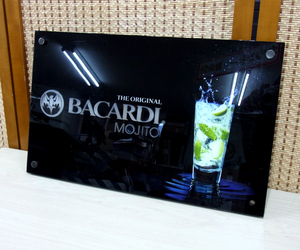 BACARDI/バカルディ MOJITO 看板 幅42cm モヒート カクテルパネル