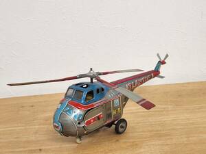 25.日光玩具工業(約30cm) ブリキ 電動式ヘリコプター