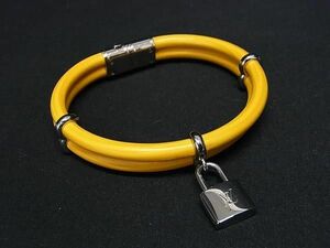 1円 ■美品■ LOUIS VUITTON ルイヴィトン キープ イット トゥワイス カデナ ブレスレット アクセサリー イエロー系×シルバー系 FC1173