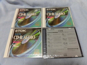 ●新品未開封●TDK CD-RXA74 日本製 録音用 CD-R AUDIO と フジフイルム CD-RD 