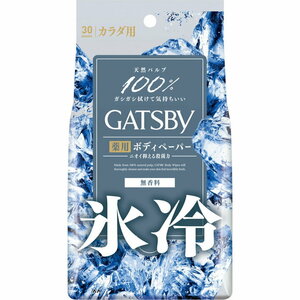 マンダム　ギャツビー　アイスデオドラント　ボディペーパー　無香料　徳用タイプ　30枚 複数可