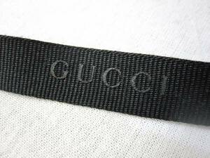 新品 グッチ GUCCI 限定バージョン リボン 100％本物 黒 正規 新品 5m 5メートル 500cm 非売品 ブラック