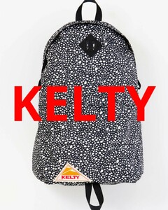 新品未開封★KELTY DP DAYPACK ケルティ デイパック リュック 18L ブラック ダルメシアン 撥水ポリエステル レザーパーツ