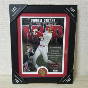 MLB 大谷翔平 エンゼルス 2021 AL MVP受賞記念 ブロンズコイン フォトフレーム 最優秀選手 Highland Mint 5000個限定