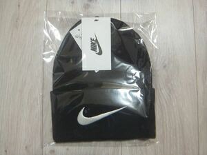 新品未開封 STUSSY NIKE CUFF BEANIE BLACK FREE☆ステューシー ナイキ ビーニー キャップ デカロゴ ブラック 黒