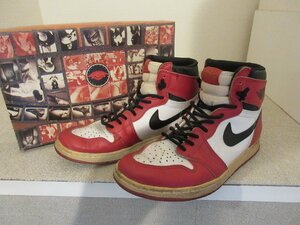 1000円～ナイキ NIKE AIR JORDAN 1 エアジョーダン1 130207-101 94年製 復刻 シカゴ スニーカー　サイズ26cm