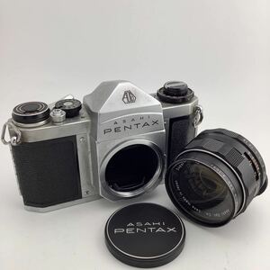 ASAHI PENTAX フィルムカメラ レンズ セット Super-Takumar 1:1.8/55 2221122 昭和 レトロ 部品取り (k8338-y249)