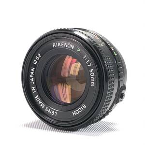 RICOH RIKENON P 50mm F1.7 リコー Kマウント 並品 ヱOA4b