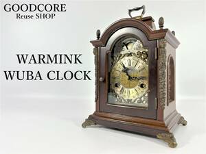 【ジャンク品】 WARMINK ワルミンク WUBA CLOCK ウーバ アンティーク置き時計 置時計●R601205