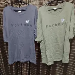 gu ピクトグラム ポケモン Tシャツ　二枚セット