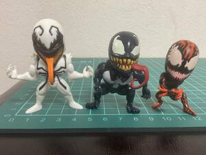 アンチヴェノム　ヴェノム　カーネイジ　左腕欠品　SYMBIOTE フィギュア　コレクション　シンビオート　3種　中古