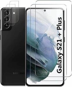 【4枚セット】Galaxy S21+ Plus フィルム SCG10 フィルム + レンズ保護 日本製素材旭硝子製 強化ガラス 2.5D加工 液晶保護フィルム 超薄