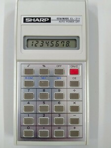 送料無料 SHARP 電卓 計算機 昭和 レトロ EL-211 現状品