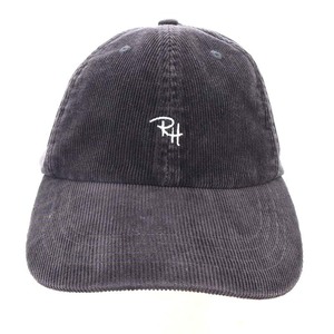 ロンハーマン Ron Herman 23AW Corduroy Logo Cap 帽子 キャップ 野球帽 コーデュロイ チャコールグレー /YO8 レディース