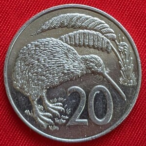 ニュージーランド　20セント白銅貨　1988年　【プルーフ・発行枚数9,000枚】　　　玉ちゃんNo.3270