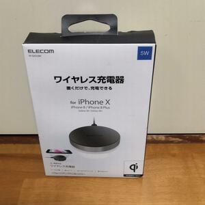 新品■ELECOM W-QA02BK Qi規格対応ワイヤレス充電器（5W） iPhone