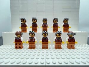 C7　レゴミニフィグ　片目の冒険者　10個セット　新品未使用　LEGO社純正品
