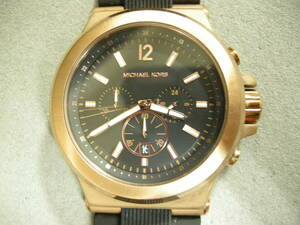 【中古品】マイケルコース/MICHAEL KORS 腕時計 MK-8184 カラー：ブラック＆ピンクゴールド メンズ