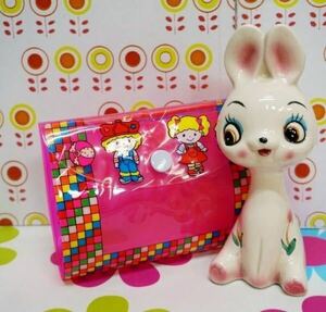 【Om516】昭和レトロポップミユキビニールバッグ小ピンクパッケージおままごと玩具ファンシーケース