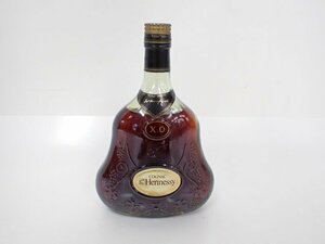 【未開栓・古酒】Hennessy ヘネシー XO 金キャップ グリーンボトル 700ml 40％ ブランデー コニャック フランス △ 6E186-1