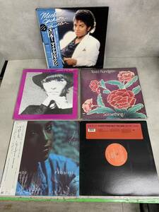 r0416-14★LPレコード まとめて５枚セット 洋楽ロック ポップス マイケルジャクソン thriller スリラー SADE PROMISE TODD RUNDGREN