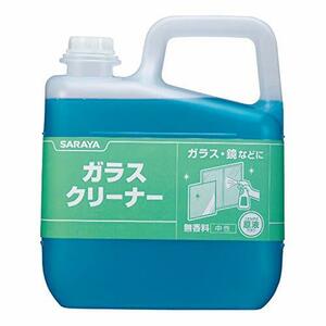 【中古】 サラヤ ガラス用洗浄剤 ガラスクリーナー 5kg 鏡 窓掃除 無香料 中性 50125