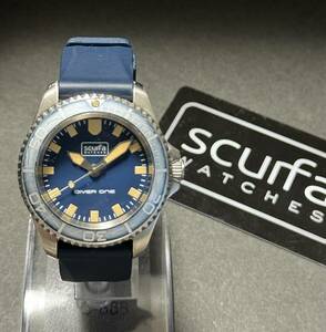 ★稼働品★ Scurfa Watches DIVER ONE Ghost Bezel ブルー ３００m スカーファ ダイバーズウオッチ 日本未入荷 廃盤モデル 腕時計 