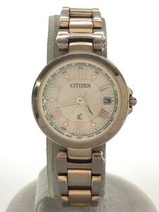 CITIZEN◆ソーラー腕時計/アナログ/GLD/H240-T020291//