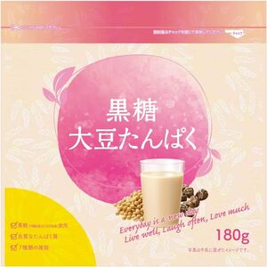 数量4以上で1つおまけ 送料無料 大正製薬 【栄養補助食品】 黒糖大豆たんぱく 〔ソイプロテイン 黒糖〕 180g