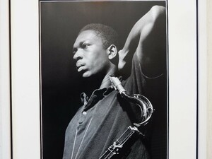 ジョン・コルトレーン/Blue Train Recording Session Photo 1957/アートピクチャー額装品/John Coltrane/Framed Jazz Historic Picture