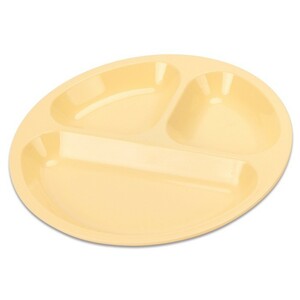 アウトドア 食器 電子レンジ対応 食洗機対応 プラスチック お皿 カラフル丸型小分け皿（イエロー）