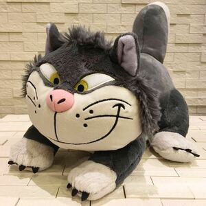 未使用タグ付　ディズニー　Disney シンデレラ　 Lぬいぐるみ　ルシファー　ねこ　猫　ネコ　約45㎝