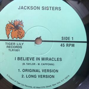 12’ Jackson Sisters-I believe in miracles 
