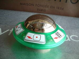 グリーン　◆　昭和レトロ　UFO　型　ライター　新品　デッドストック　JUNK　LED　ゲーム