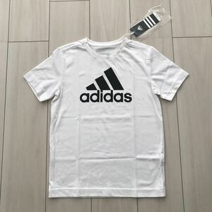 新品◆adidas半袖Tシャツ140ホワイト◆アディダススポーツナイキプーマロゴモノトーン色違いも出品中