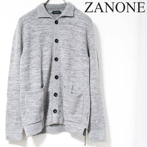 新品 ZANONE ザノーネ イタリア製 ブークレウールニットカーディガンシャツ 48サイズ（M相当）　Ｋ3157