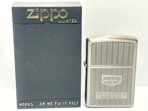 (28) ZIPPO ジッポ ジッポー オイルライター MANUFACTURING CO BRADFORD PA USA SINCE 1932 ケース付き シルバー系 喫煙グッズ