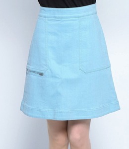 送料無料 定価5.1万 新品 Stella McCartney スカート 40 イタリア製 ステラマッカートニー バックジップ 膝丈