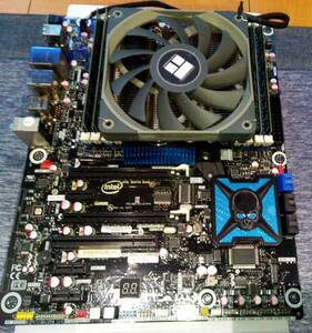 動作品　intel DX79TO ioパネル付　LGA2011 マザーボード. DDR3 32GB .AXP 120 X67薄型CPUクーラ－