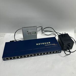 「2FE113」Netgear FS116 ProSafe 16 Port 10/100 Ethernet Switchスイッチングハブ (240425)