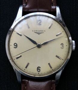 40s 50s ロンジン 12L 12.682s 17石 名機 アンティーク　　ウォッチ 時計 手巻き LONGINES スイス製 尾錠ロンジンオリジナル 玉7309