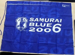 ＃60811 【コレクション3枚セット】 サッカー 日本代表 JAPAN JFA ヤタガラス ロゴ SAMURAI BLUE 2006 フラッグ 旗 サッカーグッズ