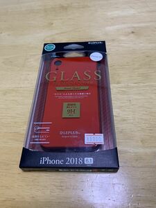 iPhone XR ケースLEPLUS GLASS レッド