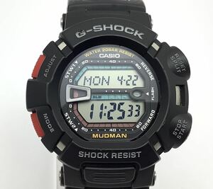 79 稼働品 CASIO カシオ G-SHOCK Gショック G-9000 MUDMAN マッドマン ブラック 黒 メンズ腕時計 