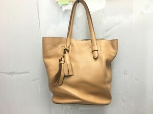 !! Max Mara マックスマーラ トートバッグ ショルダーバッグ バッグ レザー ベージュ A4収納可