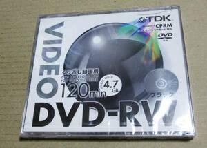 貴重の一品！ ★ TDK DVD-RW ★ CPRM対応 ★ DVD-RW120BKS★ 1枚